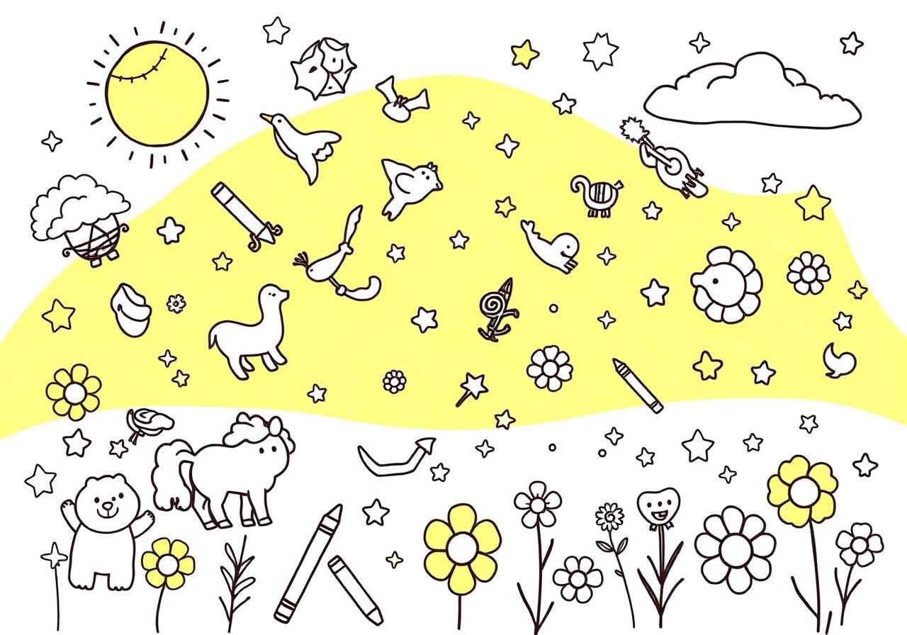 Coloring page illustrations